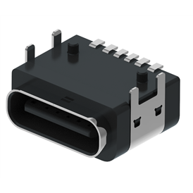 XB-ATCF-06-033 TYPE C 6P 플레이트에 방수 암좌 - 풀 팩 A형(케이스 4발 플러그, 단자 SMT)